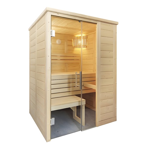 No.0015 Sauna factory sells 2-person indoor solid wood sauna with WIFI controller Bluetooth speaker